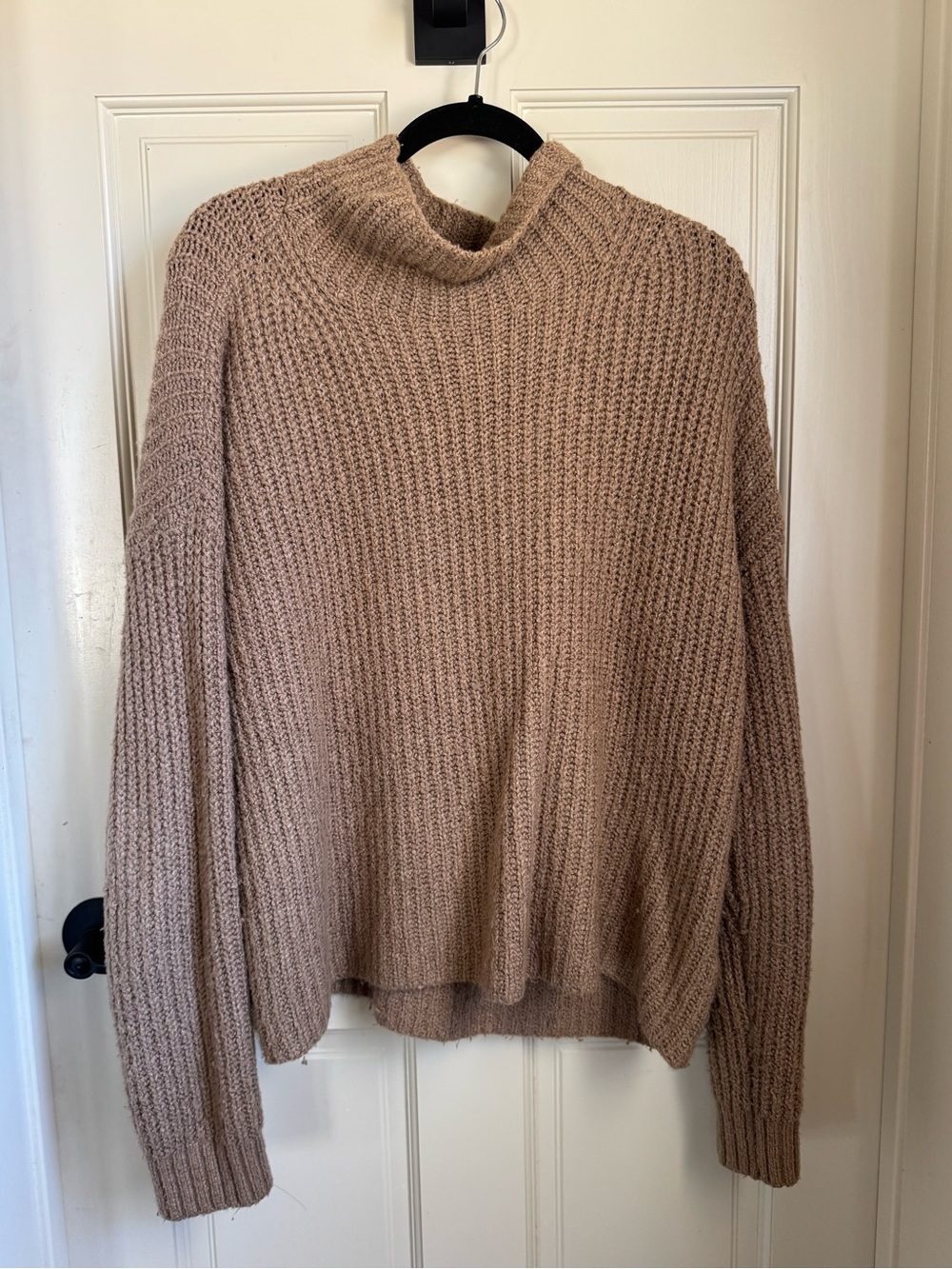 Anthropologie Mock Neck Knit Sweater